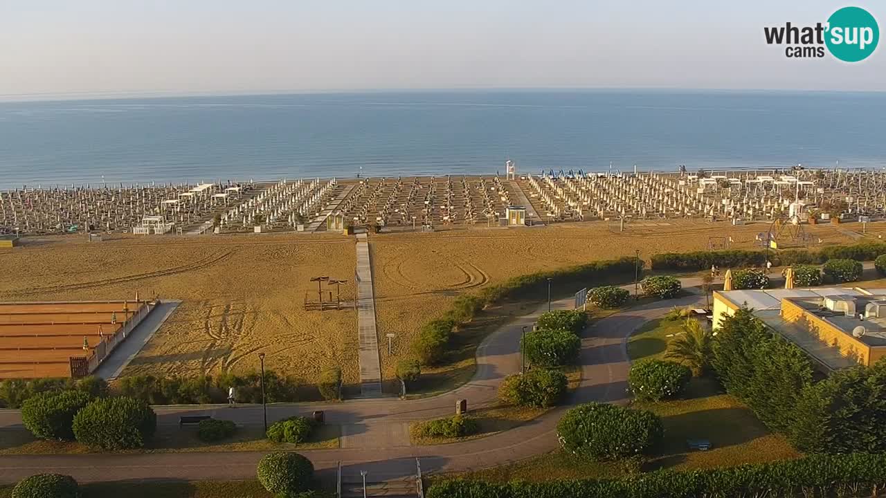 The beach of Bibione webcam – Italy