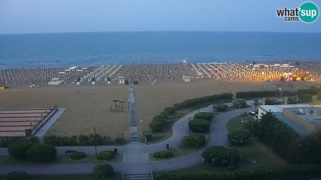 The beach of Bibione webcam – Italy