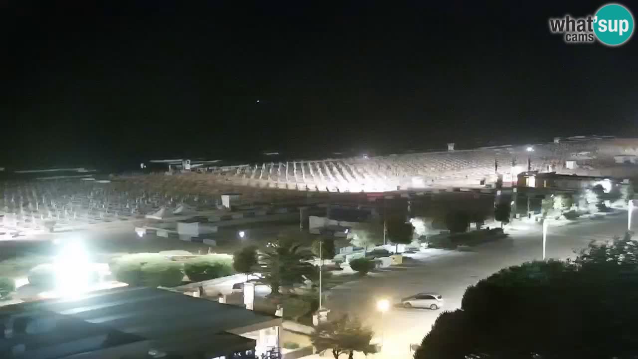 The beach of Bibione webcam – Italy