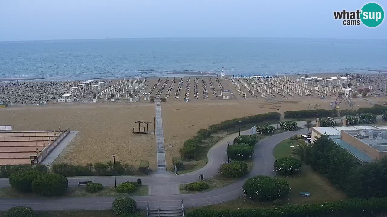 The beach of Bibione webcam – Italy