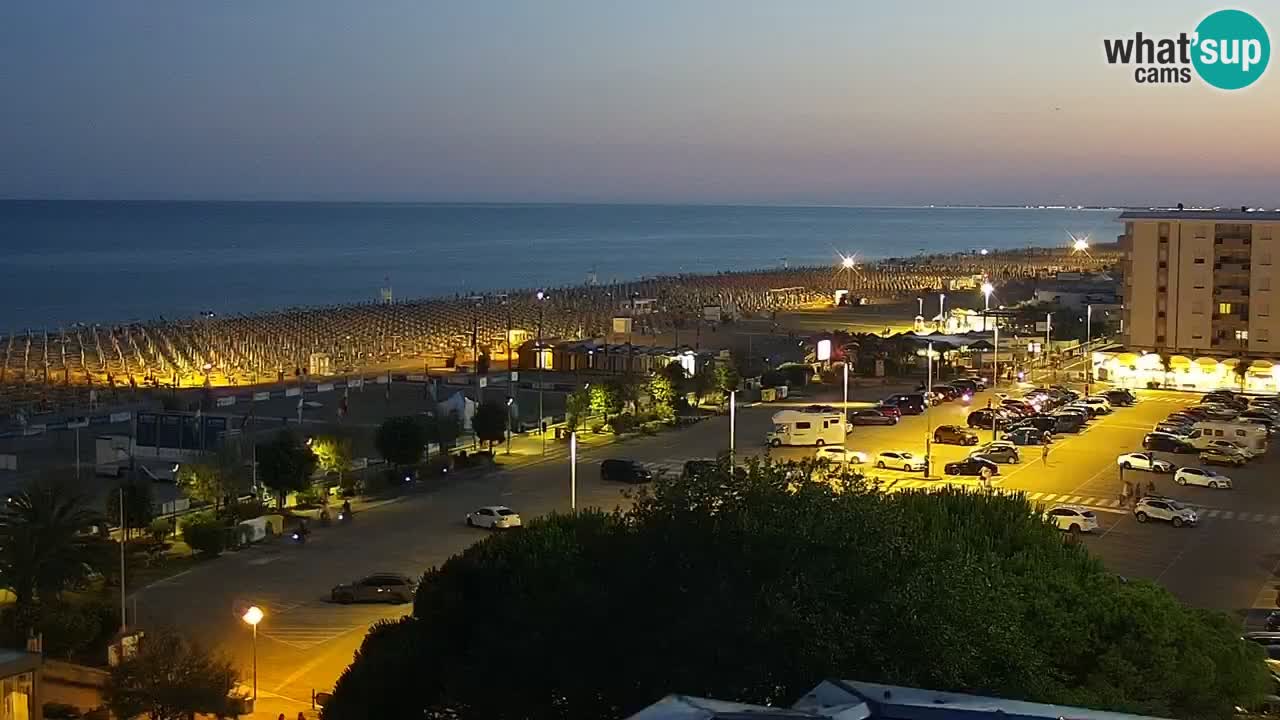 The beach of Bibione webcam – Italy