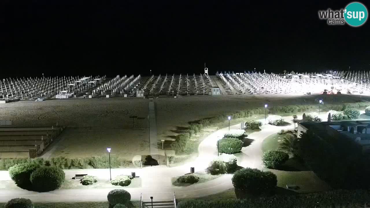 The beach of Bibione webcam – Italy