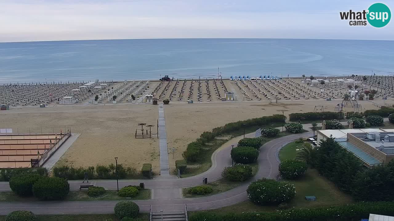 La camera en vivo de la playa de Bibione – Italia