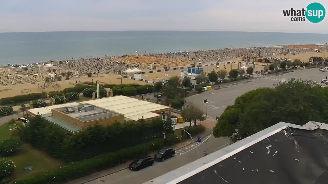 La spiaggia di Bibione webcam live e piazzale Zenit