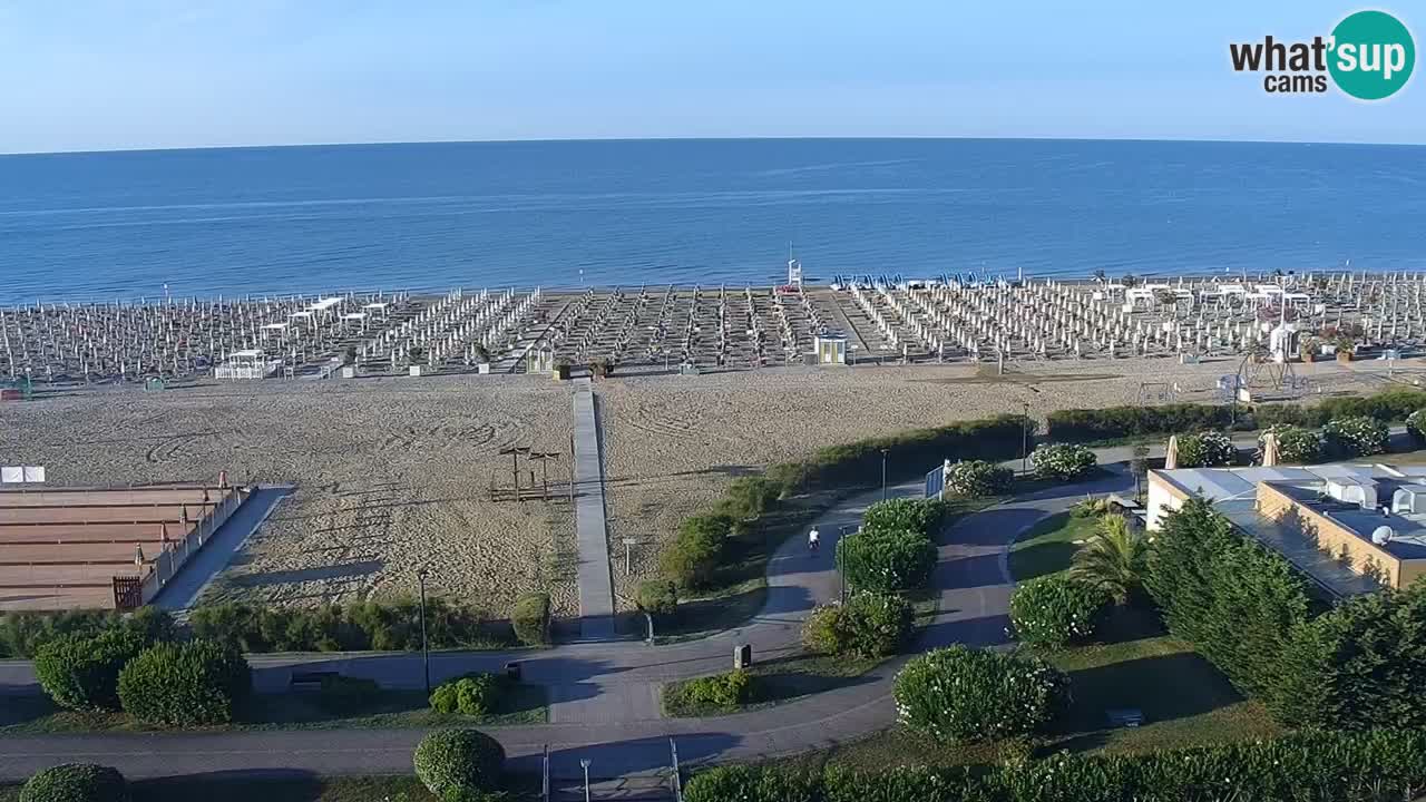 The beach of Bibione webcam – Italy