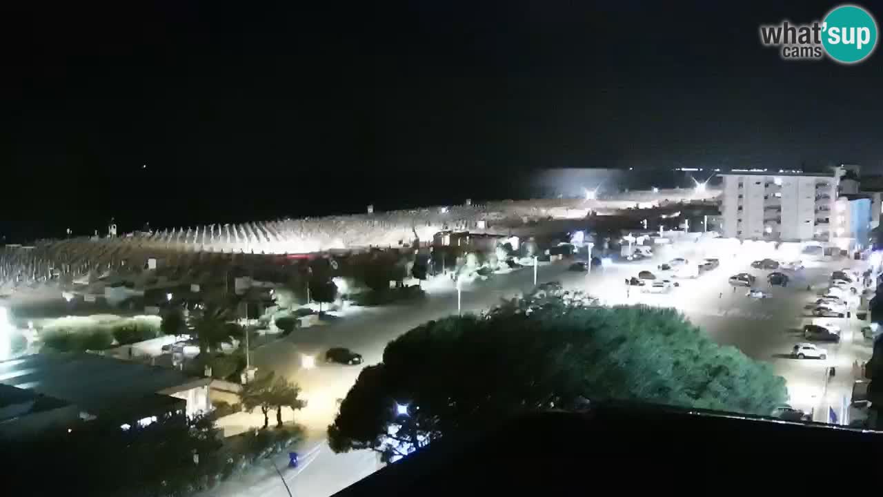 La spiaggia di Bibione webcam live e piazzale Zenit