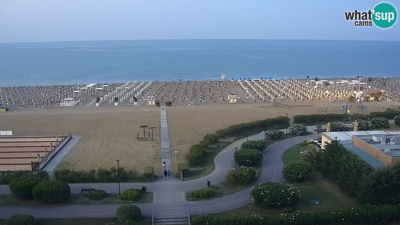 The beach of Bibione webcam – Italy