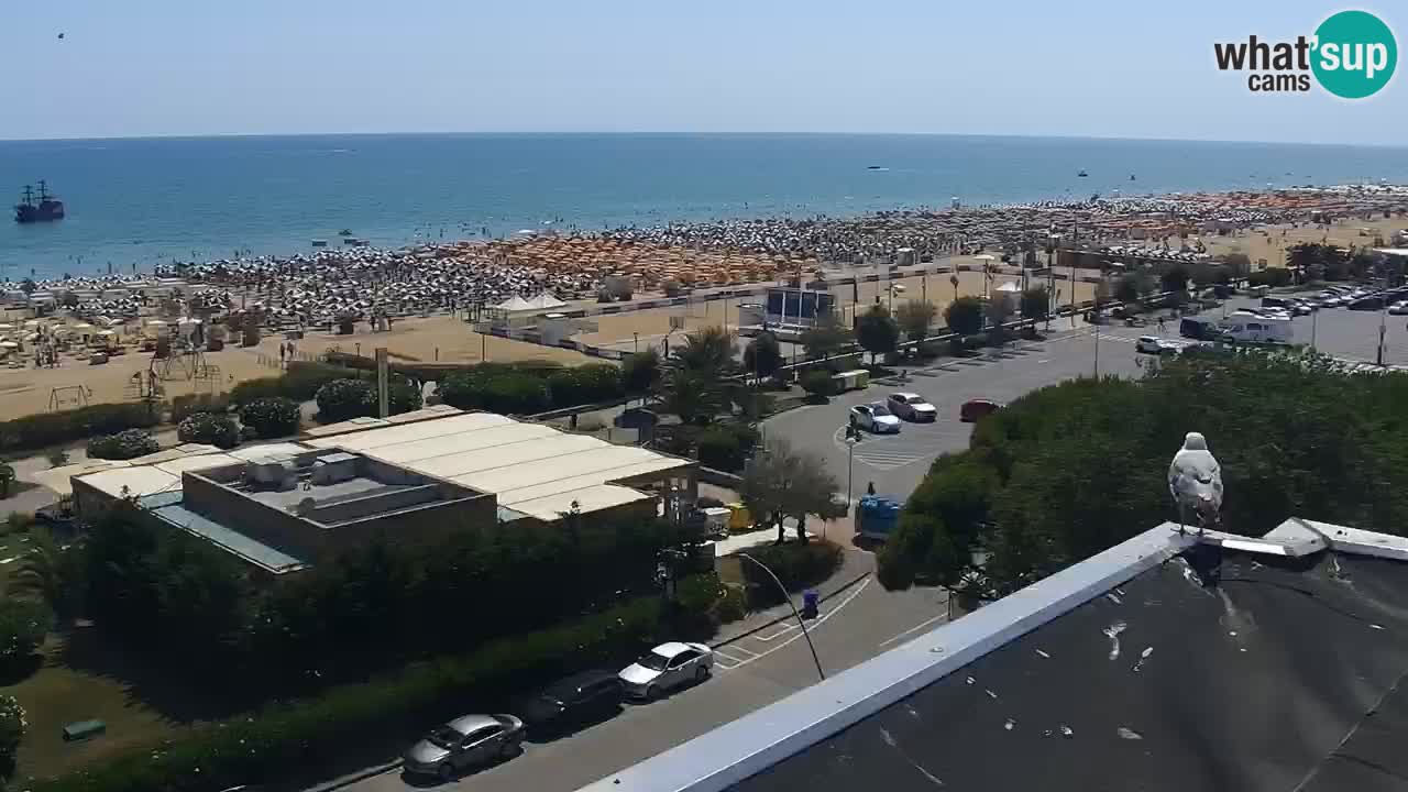 La spiaggia di Bibione webcam live e piazzale Zenit