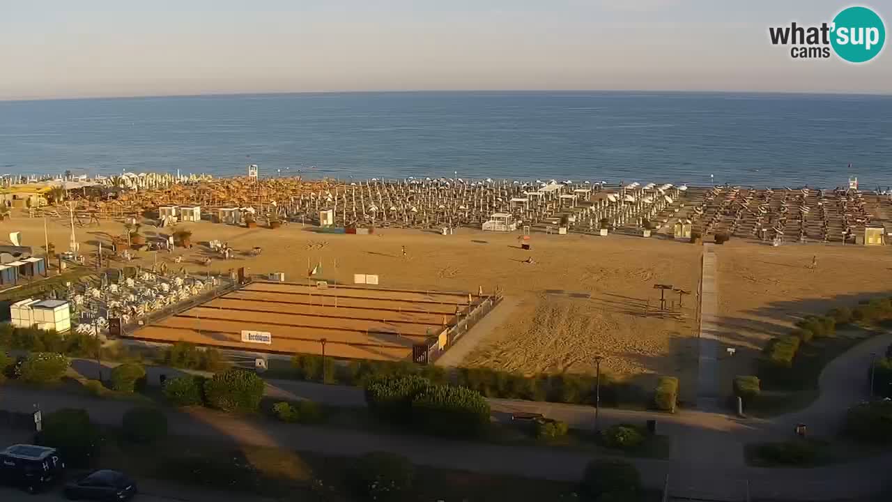 La camera en vivo de la playa de Bibione – Italia
