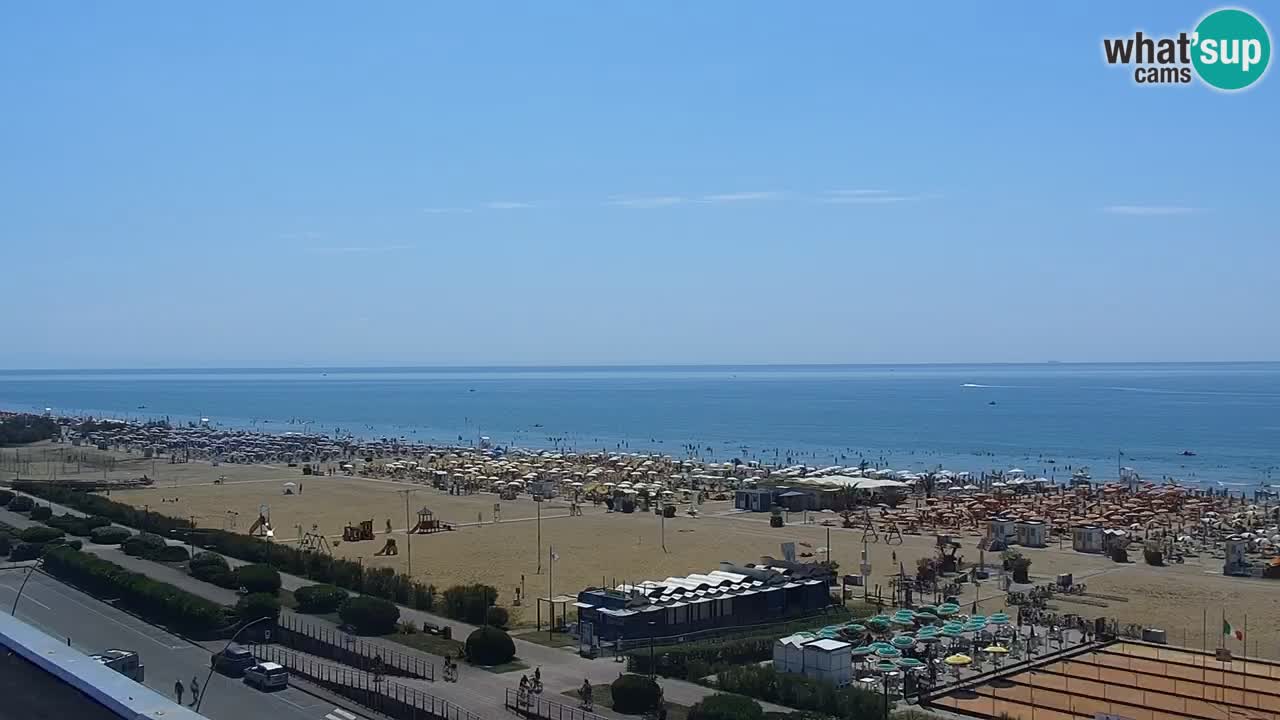 The beach of Bibione webcam – Italy