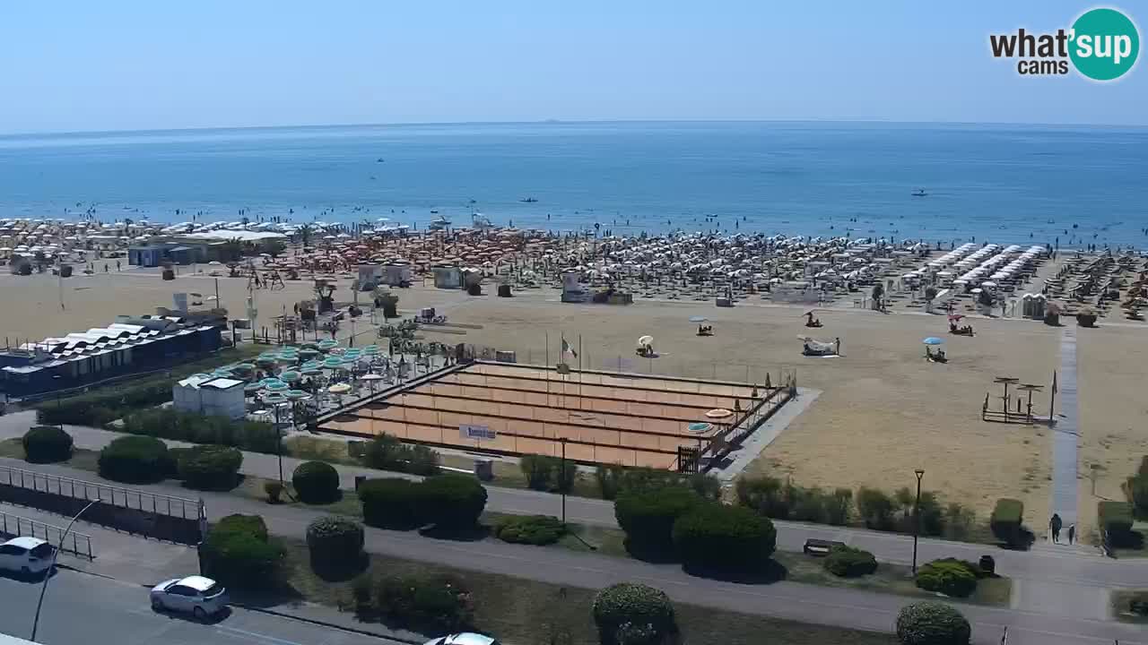 The beach of Bibione webcam – Italy