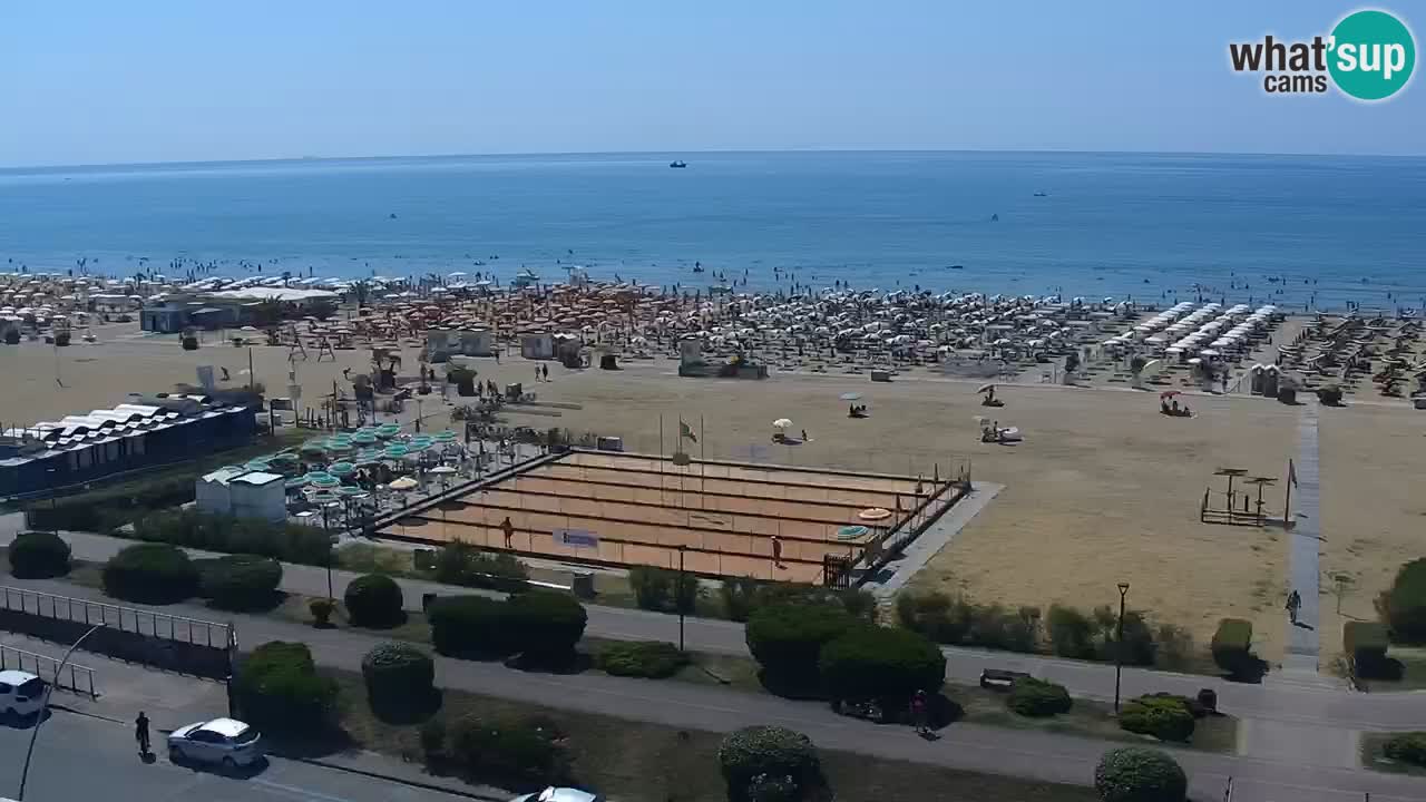 The beach of Bibione webcam – Italy