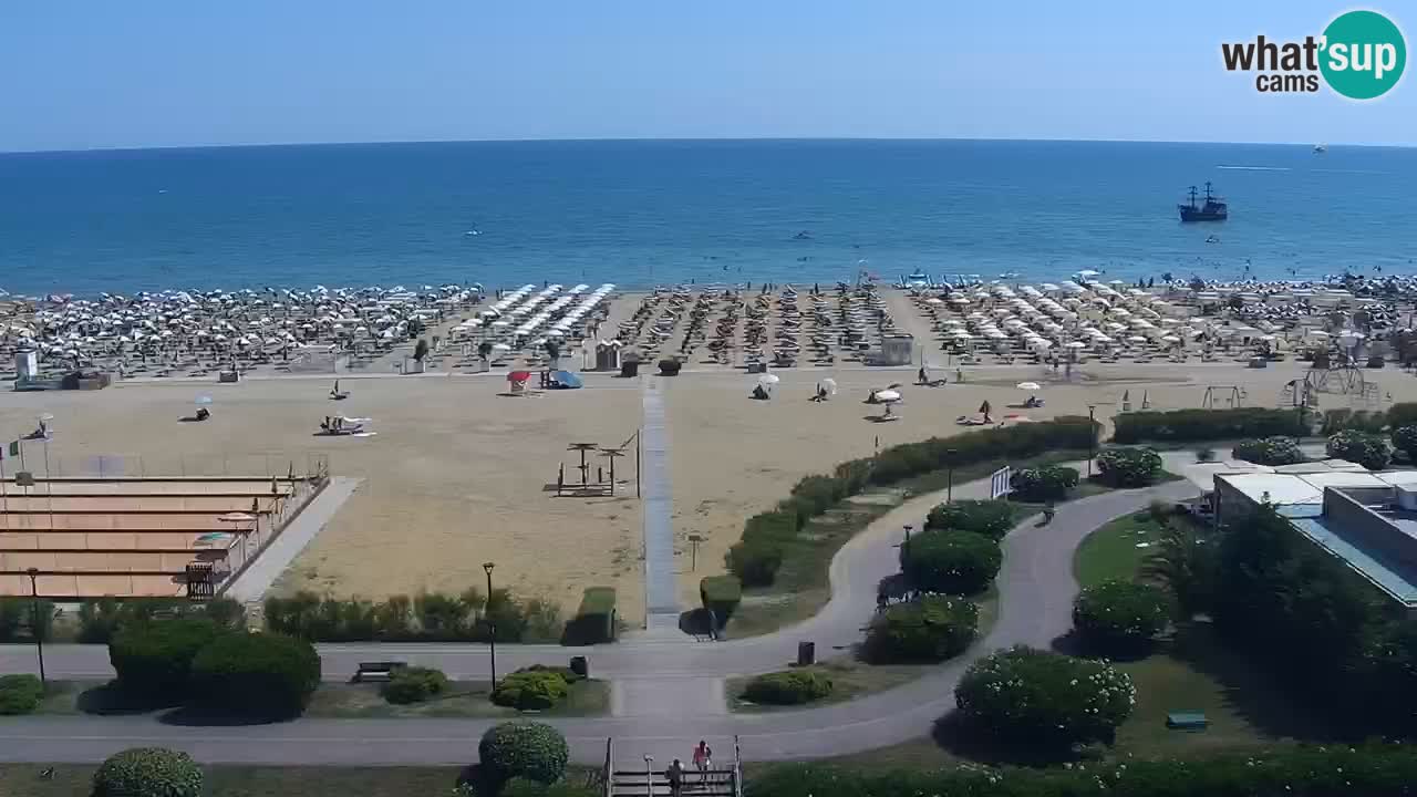 La camera en vivo de la playa de Bibione – Italia