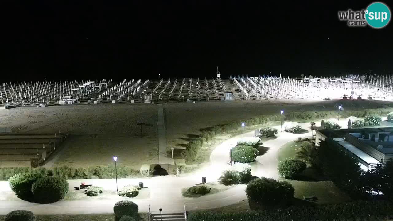 The beach of Bibione webcam – Italy