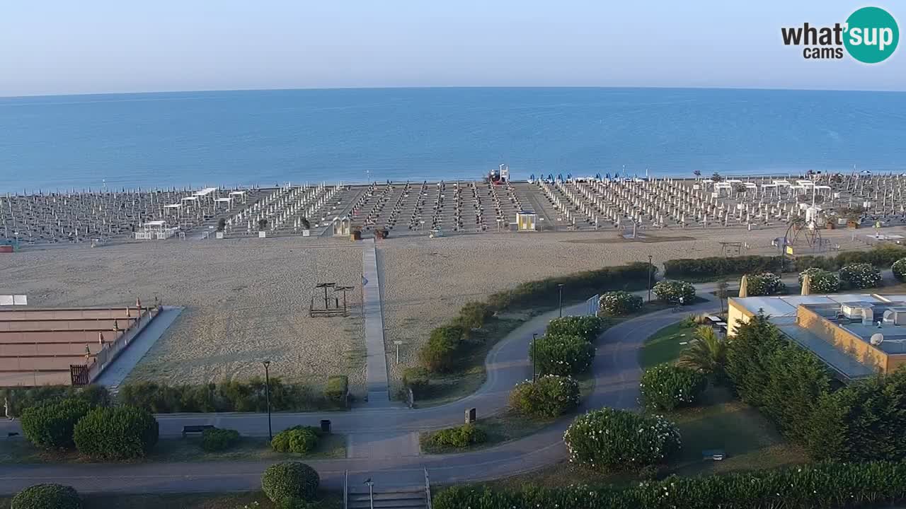 The beach of Bibione webcam – Italy