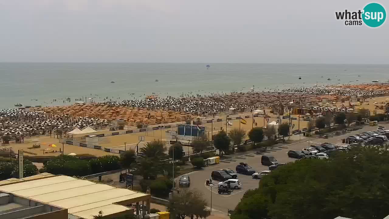La spiaggia di Bibione webcam live e piazzale Zenit