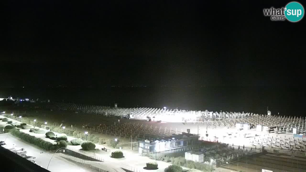 La spiaggia di Bibione webcam live e piazzale Zenit