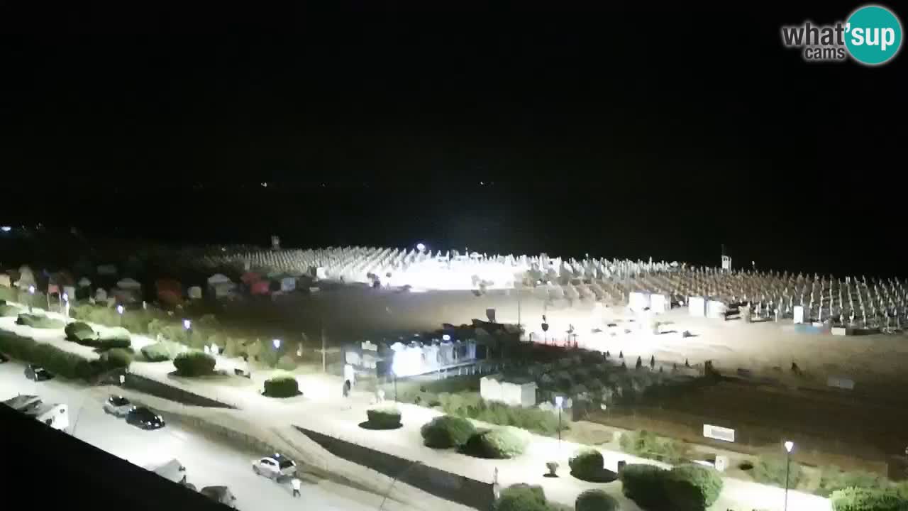 La spiaggia di Bibione webcam live e piazzale Zenit