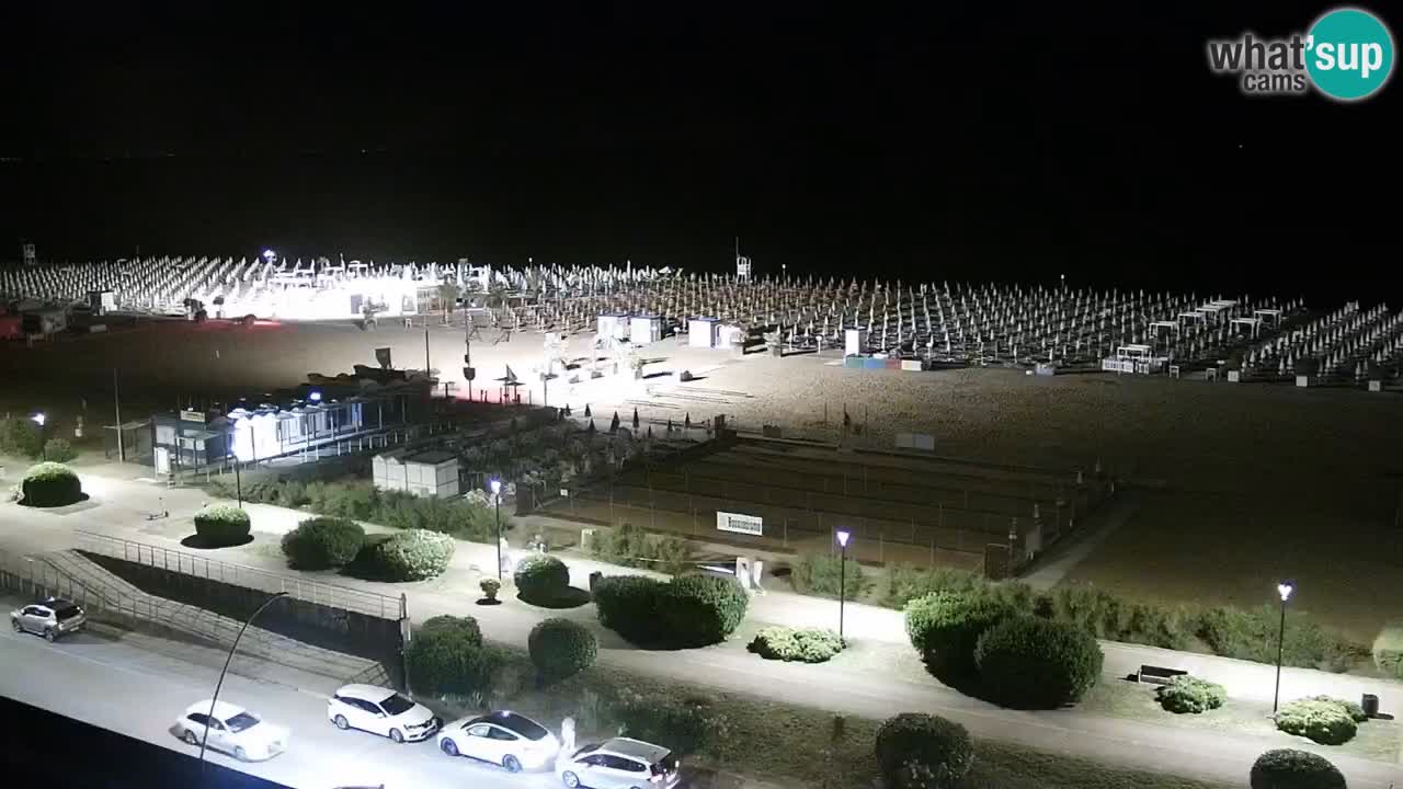 The beach of Bibione webcam – Italy