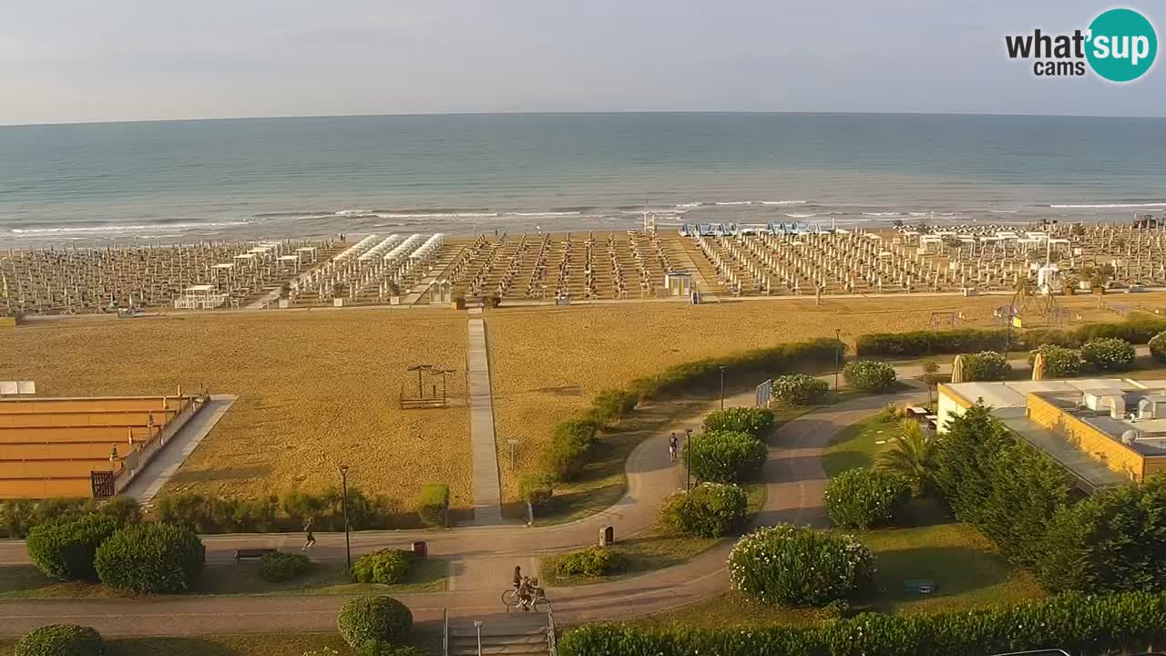 The beach of Bibione webcam – Italy