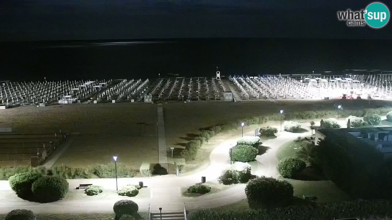 The beach of Bibione webcam – Italy