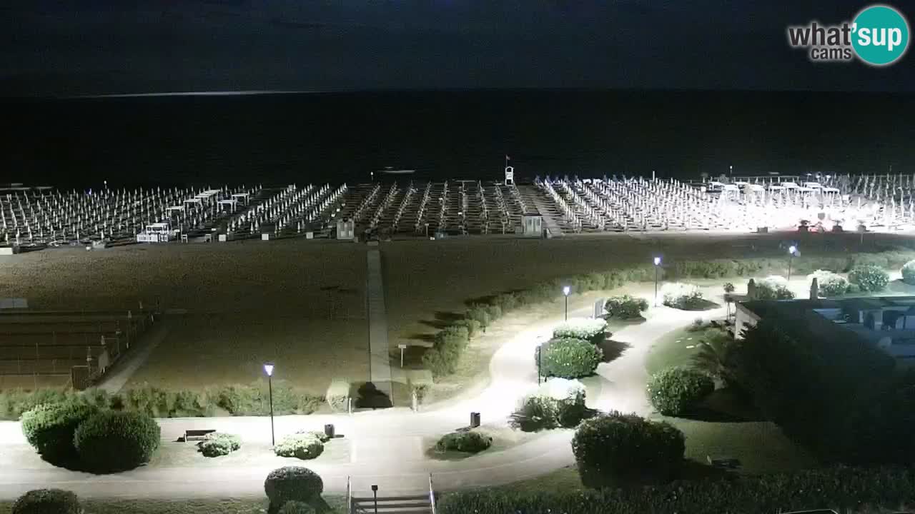 La camera en vivo de la playa de Bibione – Italia
