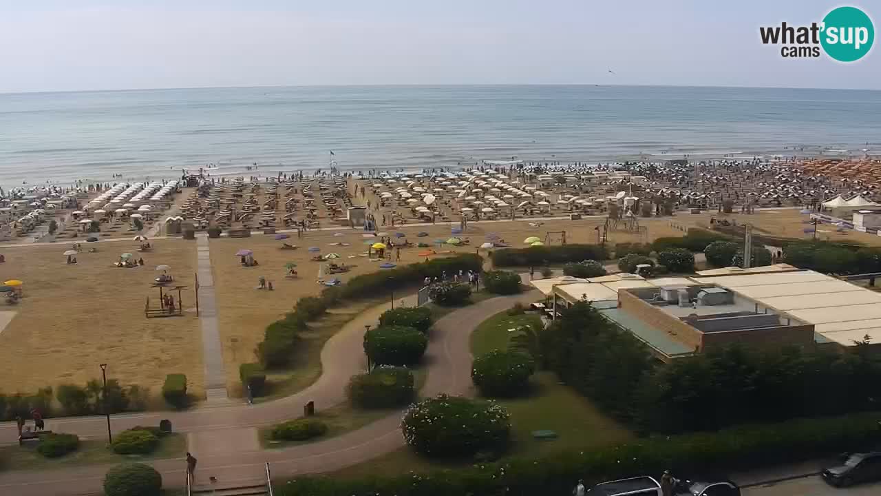 The beach of Bibione webcam – Italy
