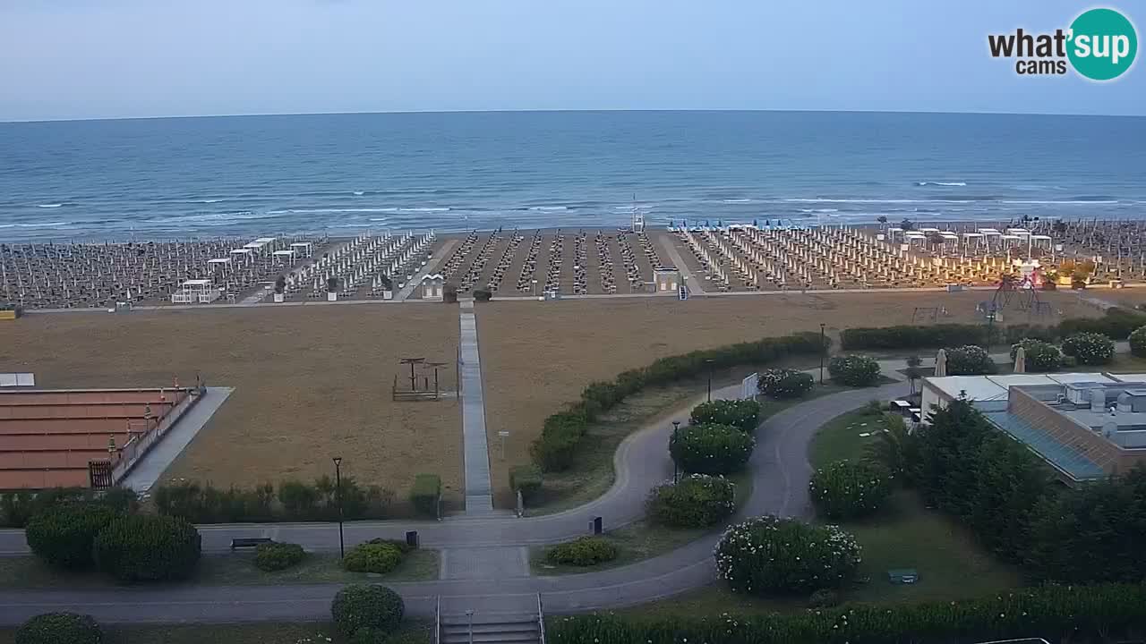 The beach of Bibione webcam – Italy