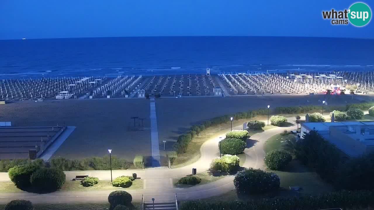 La spiaggia di Bibione webcam live e piazzale Zenit
