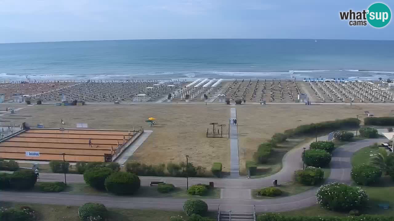 La spiaggia di Bibione webcam live e piazzale Zenit