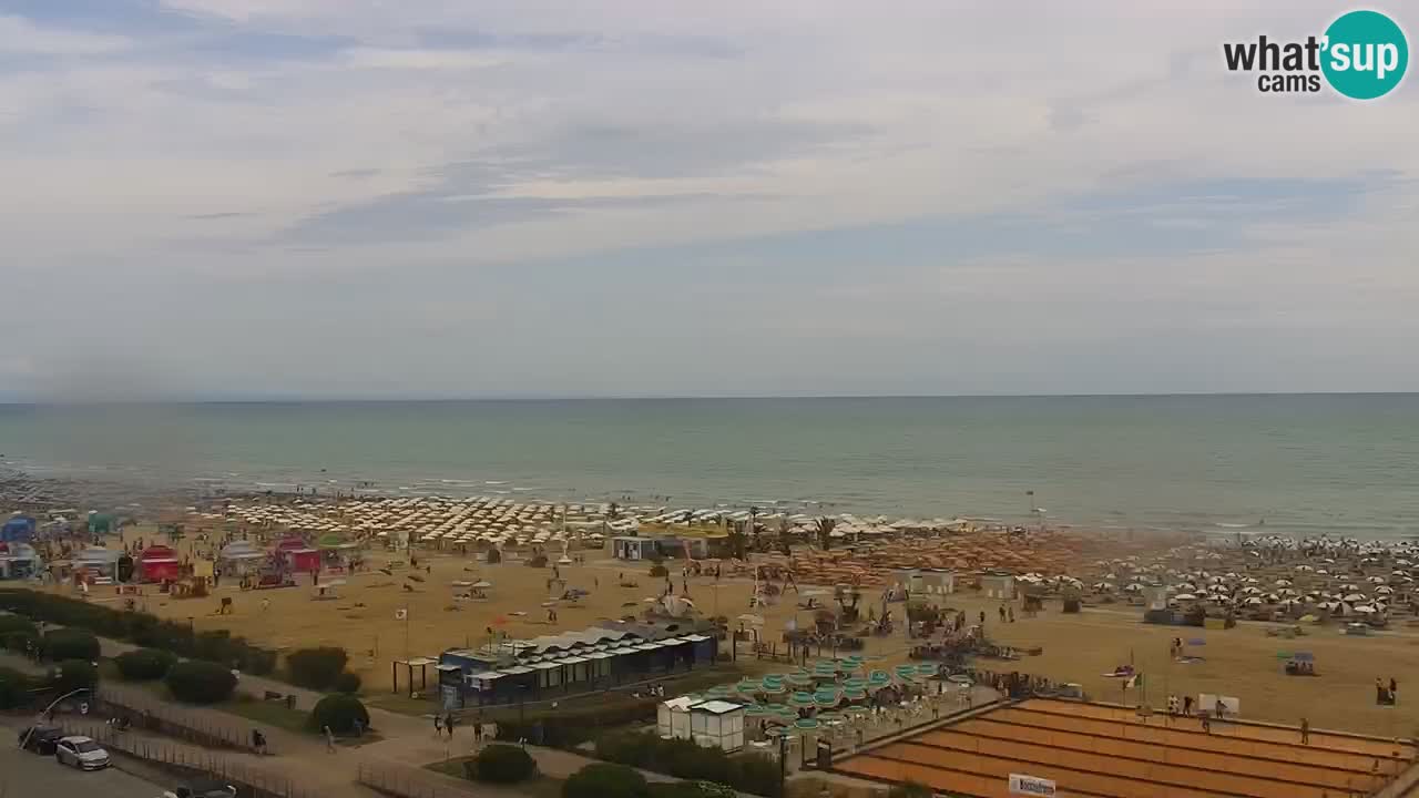 La spiaggia di Bibione webcam live e piazzale Zenit