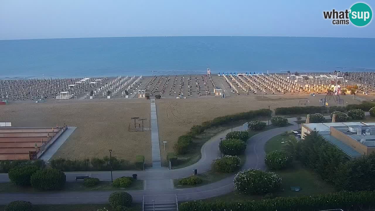 The beach of Bibione webcam – Italy