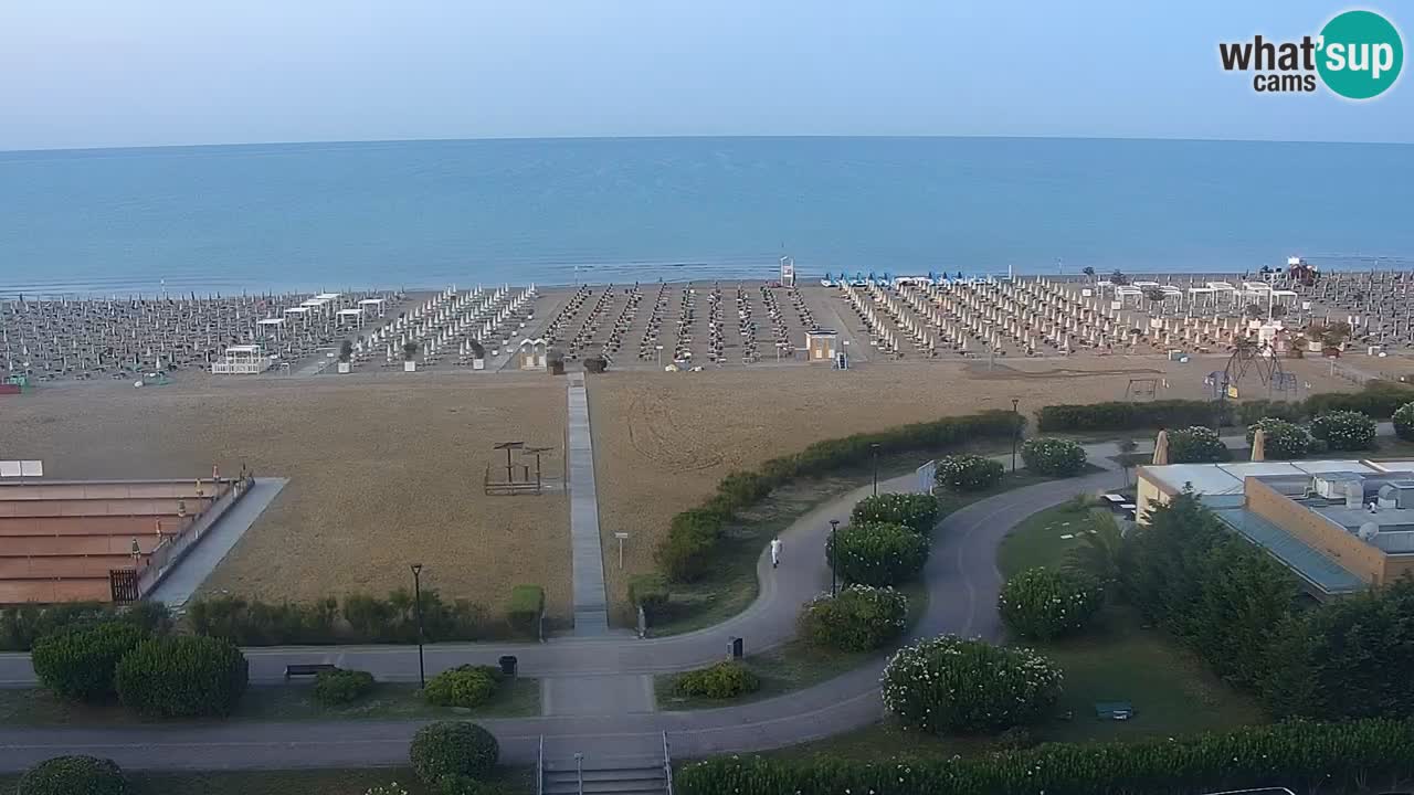 The beach of Bibione webcam – Italy