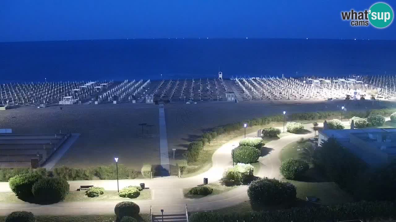 The beach of Bibione webcam – Italy