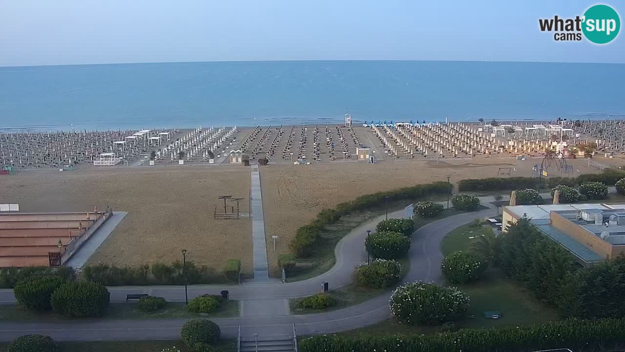 The beach of Bibione webcam – Italy
