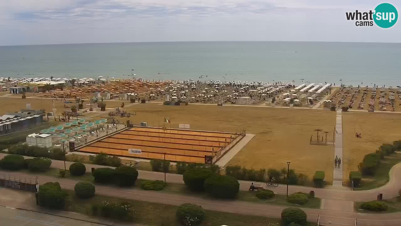 La camera en vivo de la playa de Bibione – Italia