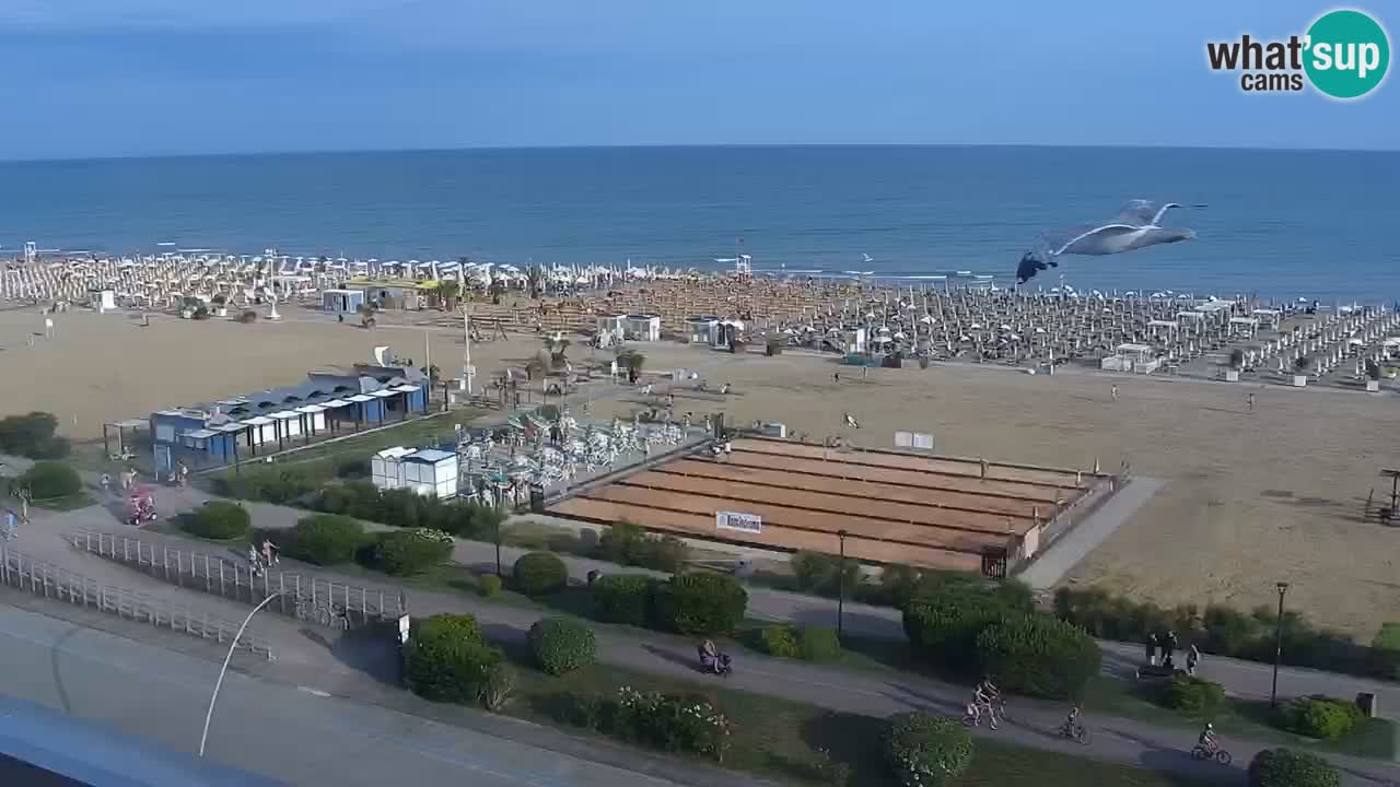 The beach of Bibione webcam – Italy