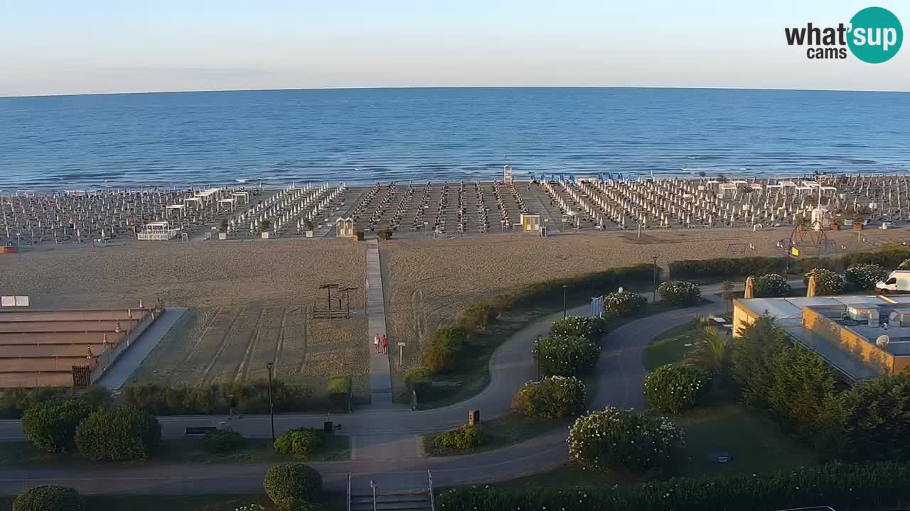 The beach of Bibione webcam – Italy