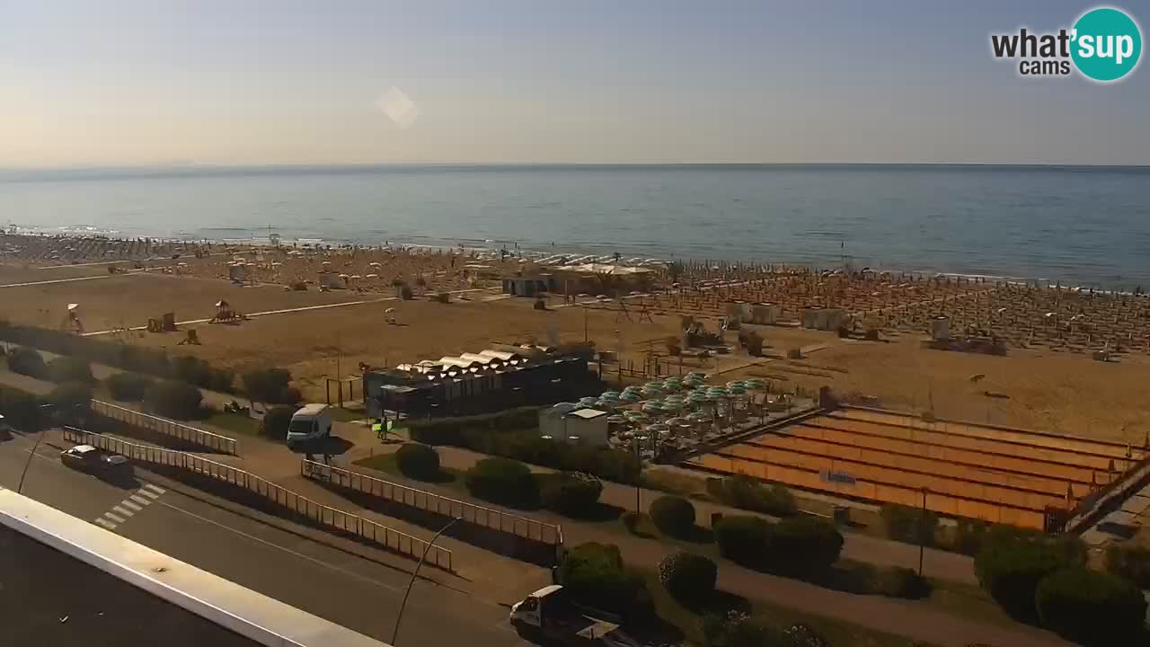 The beach of Bibione webcam – Italy
