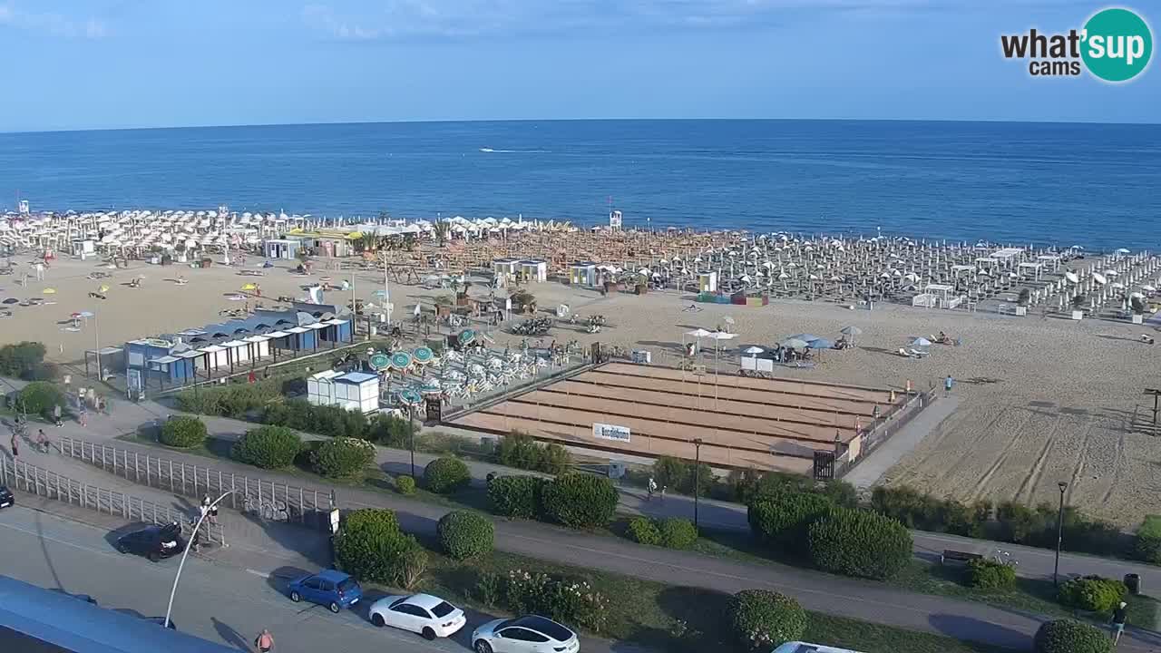 The beach of Bibione webcam – Italy