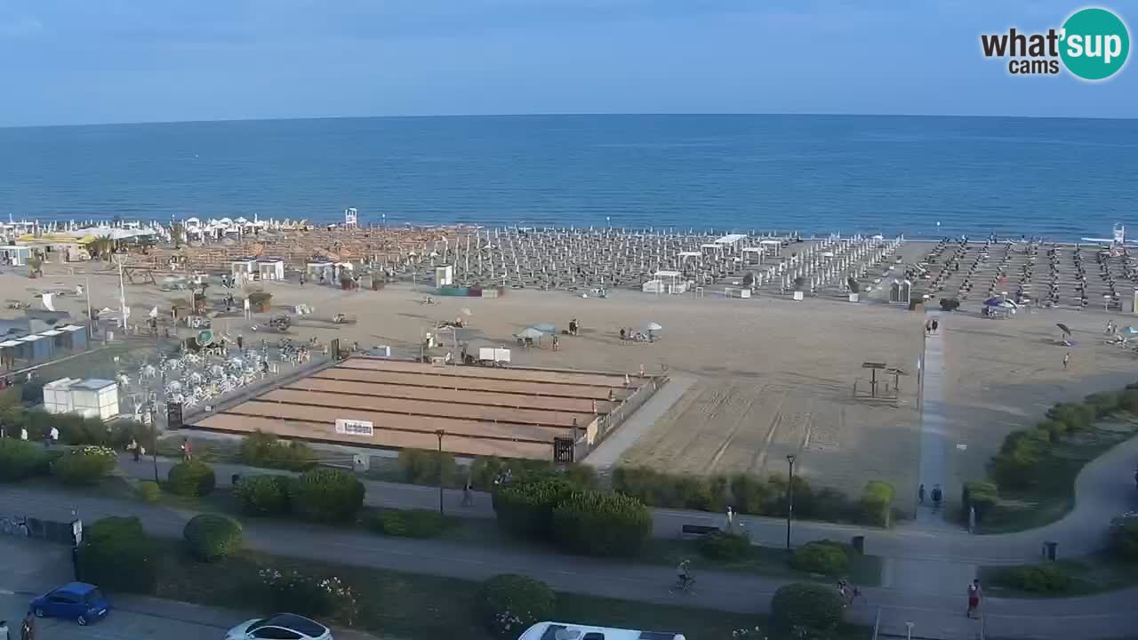 The beach of Bibione webcam – Italy