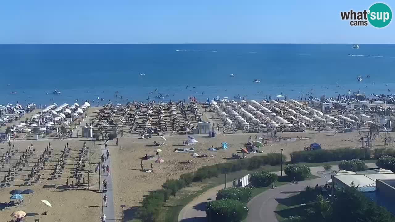 La camera en vivo de la playa de Bibione – Italia