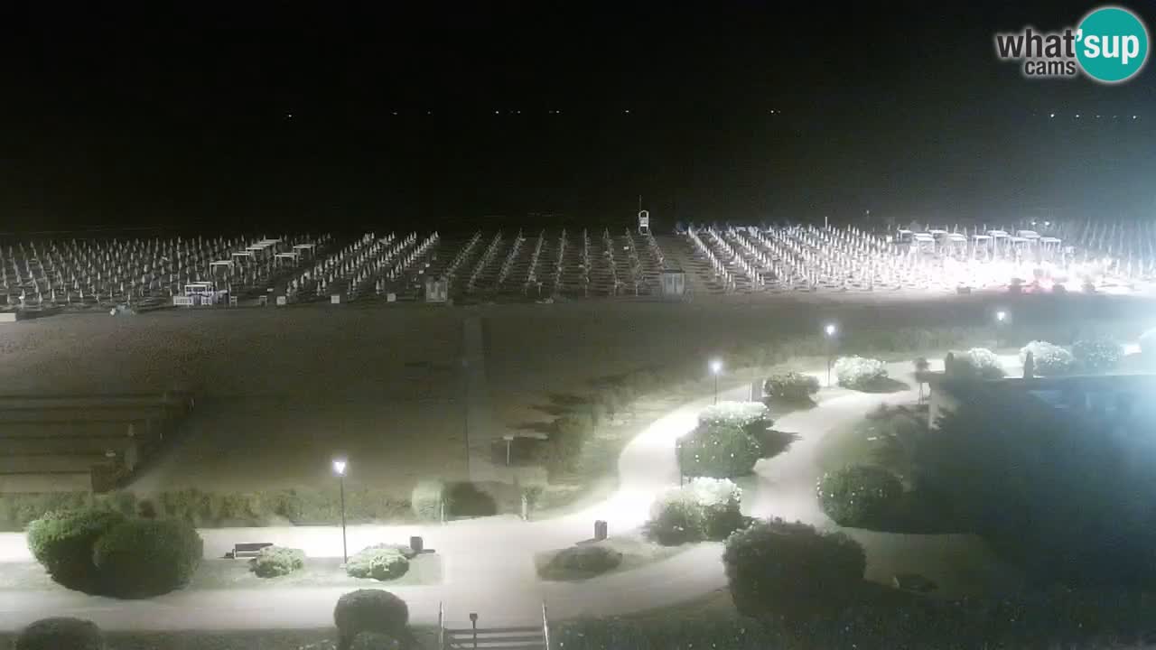 The beach of Bibione webcam – Italy