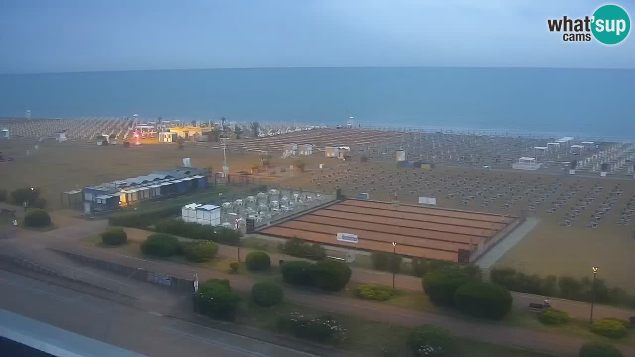 The beach of Bibione webcam – Italy