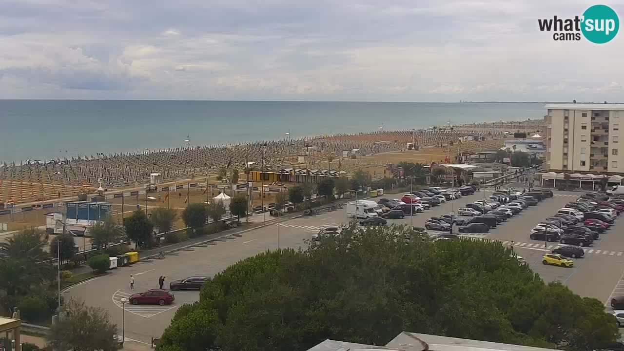 The beach of Bibione webcam – Italy