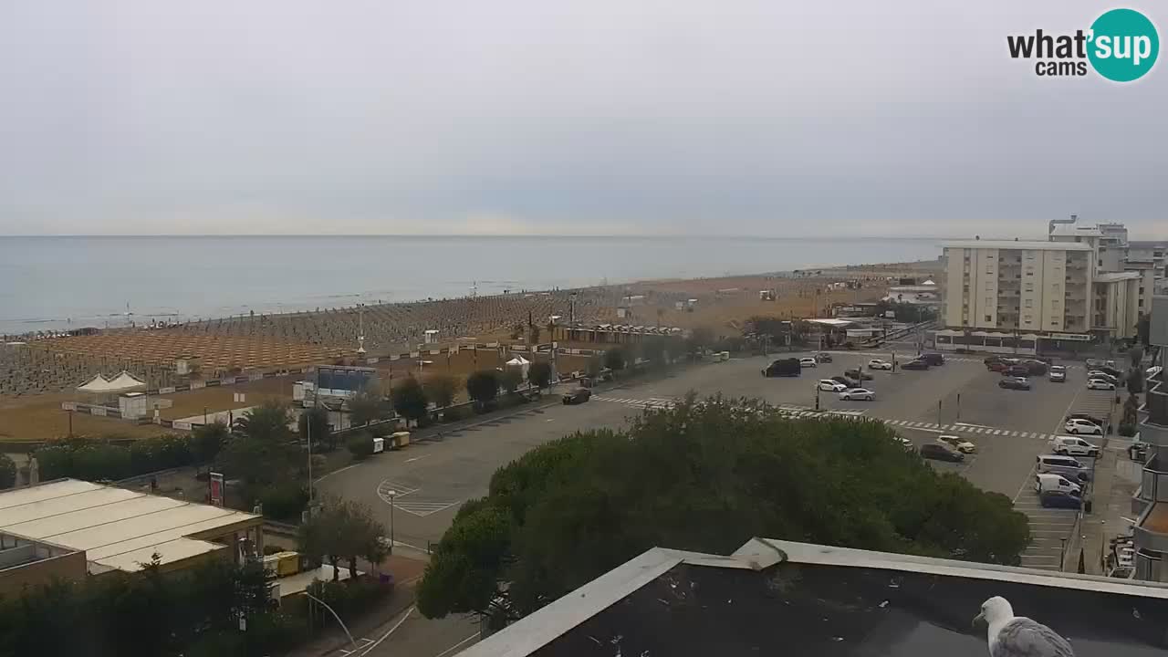 La spiaggia di Bibione webcam live e piazzale Zenit