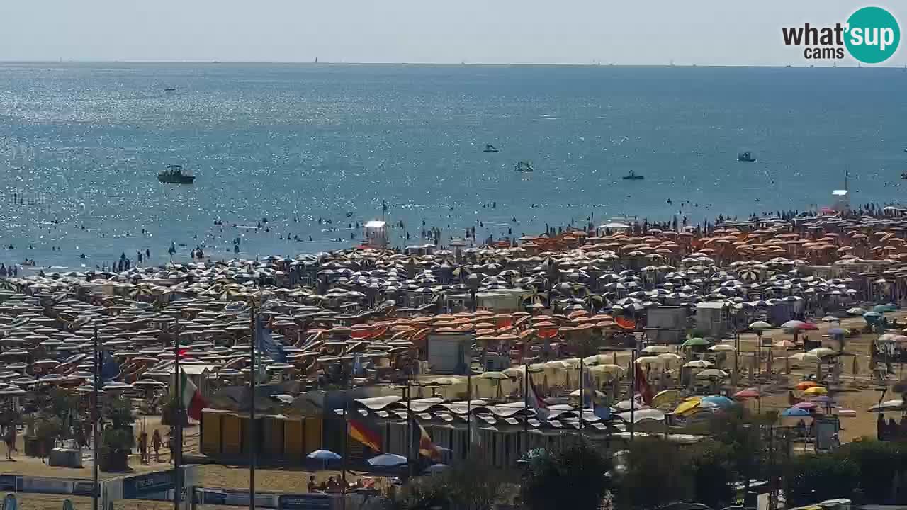 La camera en vivo de la playa de Bibione – Italia