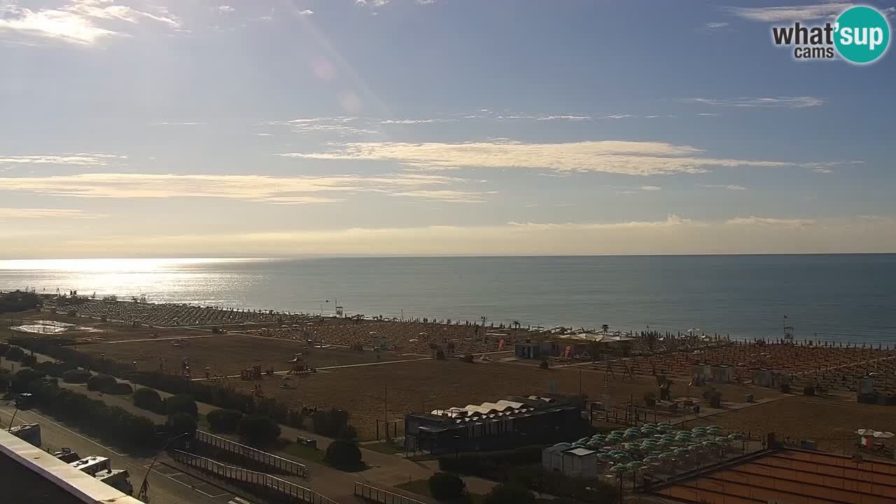 La camera en vivo de la playa de Bibione – Italia