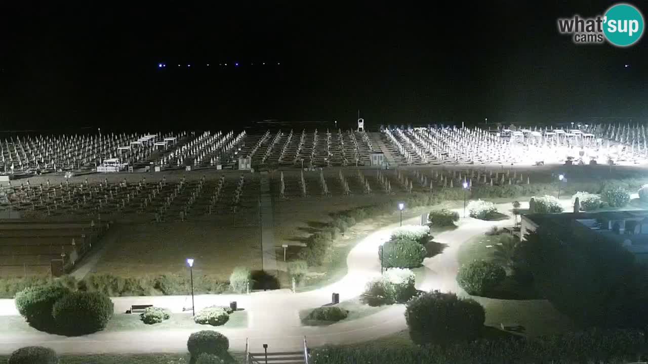 The beach of Bibione webcam – Italy
