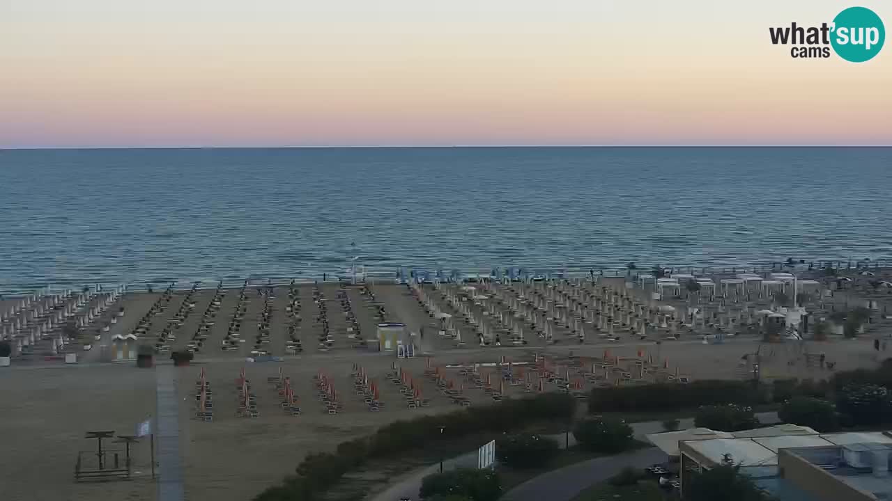 The beach of Bibione webcam – Italy